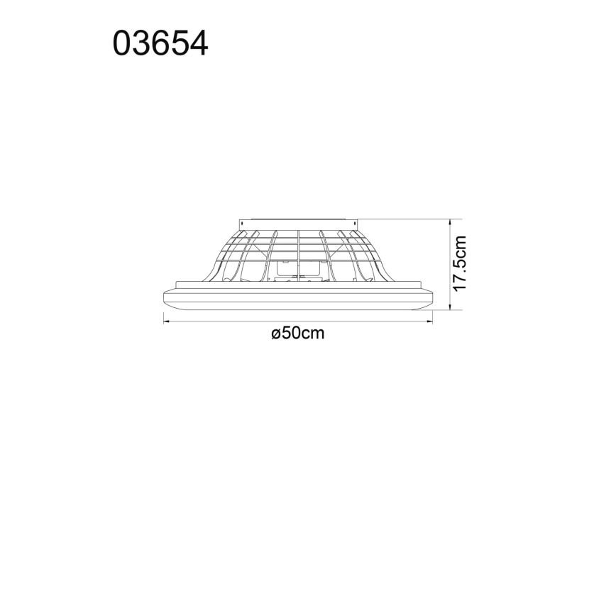 Globo - LED loftventilator dæmpbar LED/40W/230V 3000-6500K + fjernbetjening