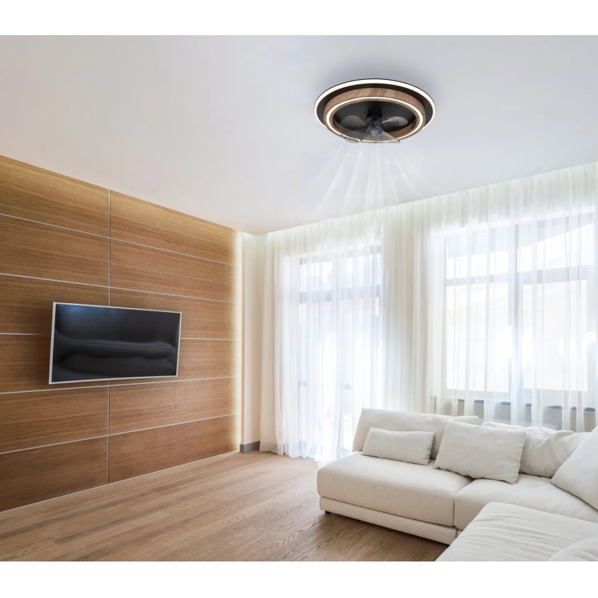 Globo - Dæmpbar LED-loftventilator LED/32W/230V 2700-6500K + fjernbetjening