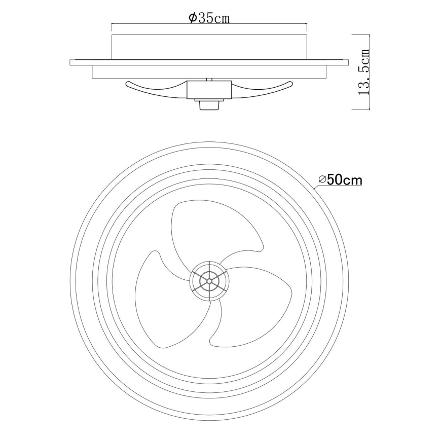 Globo - LED loftventilator dæmpbar LED/32W/230V 2700-6500K + fjernbetjening