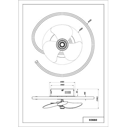 Globo - LED loftventilator dæmpbar LED/30W/230V 2700-6500K + fjernbetjening