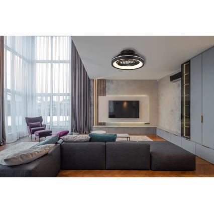 Globo - LED loftventilator m. RGB-farver dæmpbar LED/40W/230V 2700-6500K + fjernbetjening