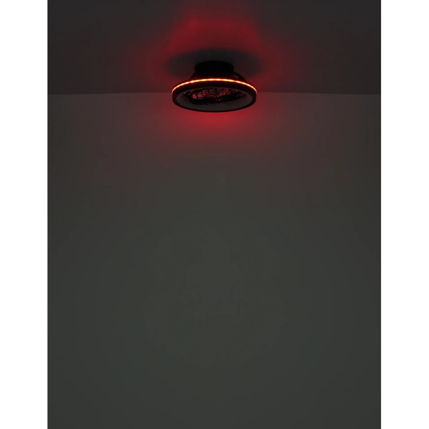 Globo - LED loftventilator m. RGB-farver dæmpbar LED/40W/230V 2700-6500K + fjernbetjening