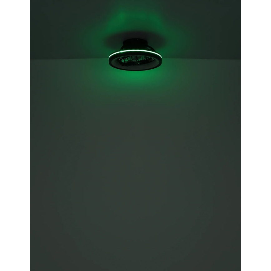 Globo - LED loftventilator m. RGB-farver dæmpbar LED/40W/230V 2700-6500K + fjernbetjening