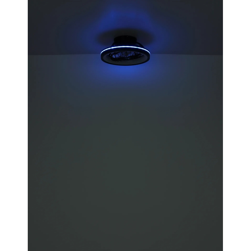 Globo - LED loftventilator m. RGB-farver dæmpbar LED/40W/230V 2700-6500K + fjernbetjening