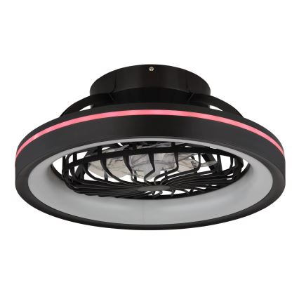 Globo - LED loftventilator m. RGB-farver dæmpbar LED/40W/230V 2700-6500K + fjernbetjening