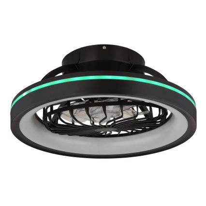 Globo - LED loftventilator m. RGB-farver dæmpbar LED/40W/230V 2700-6500K + fjernbetjening