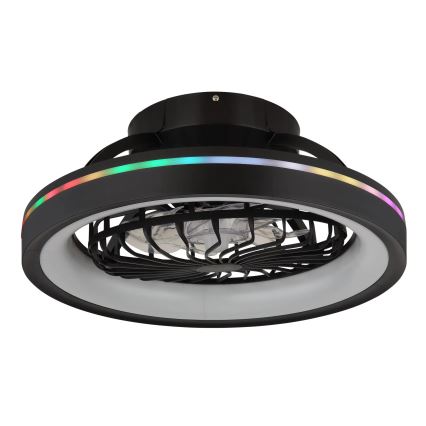 Globo - LED loftventilator m. RGB-farver dæmpbar LED/40W/230V 2700-6500K + fjernbetjening