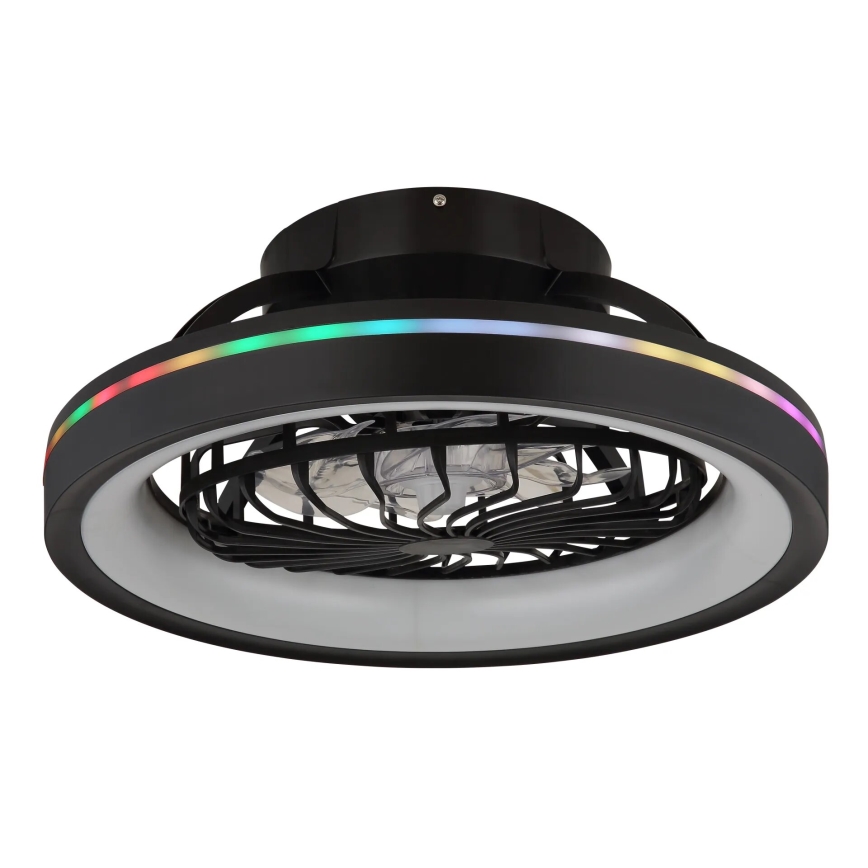 Globo - LED loftventilator m. RGB-farver dæmpbar LED/40W/230V 2700-6500K + fjernbetjening