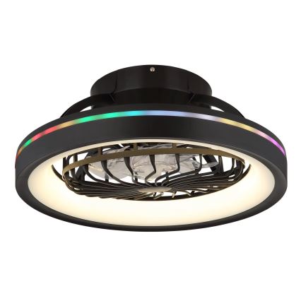 Globo - LED loftventilator m. RGB-farver dæmpbar LED/40W/230V 2700-6500K + fjernbetjening