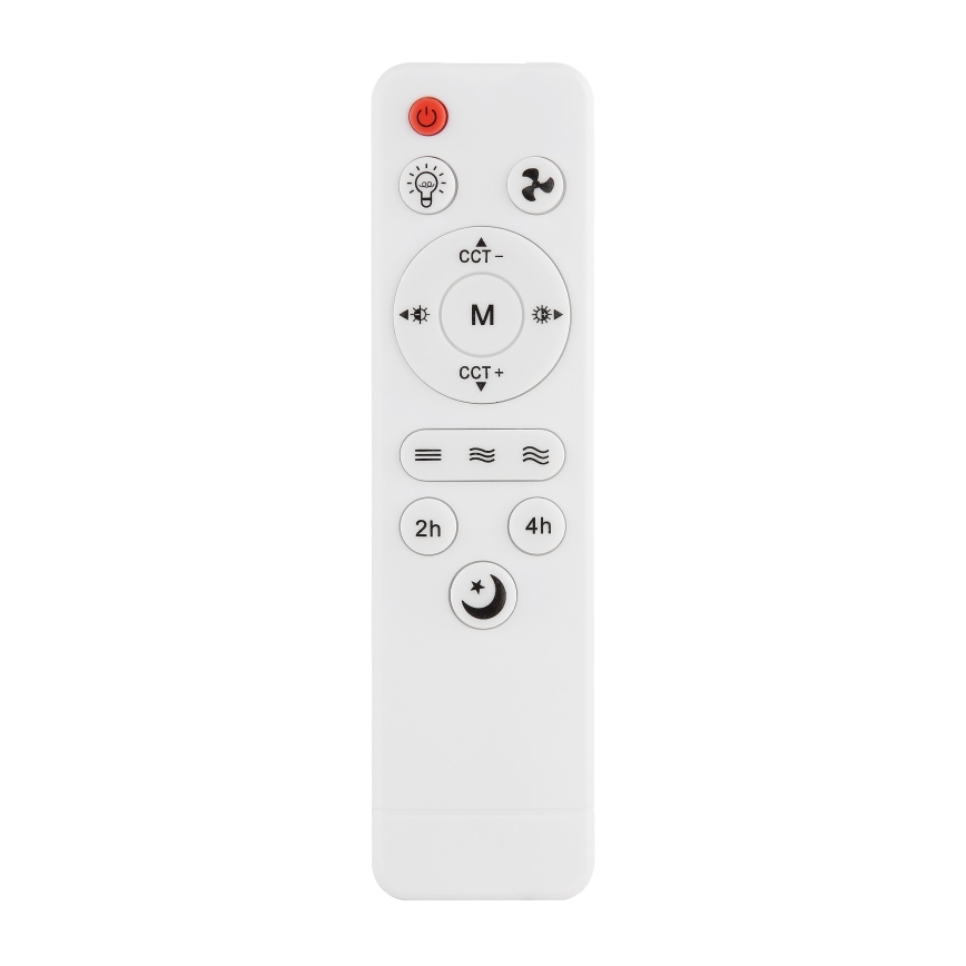 Globo - Dæmpbar loftventilator med LED, 15 W, 230 V, 2700–6500 K, sort + fjernbetjening