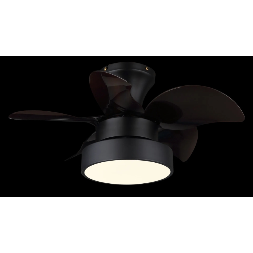 Globo - LED-dæmpbar loftventilator, LED 22 W, 230 V, 3000/4500/6000 K, brun + fjernbetjening