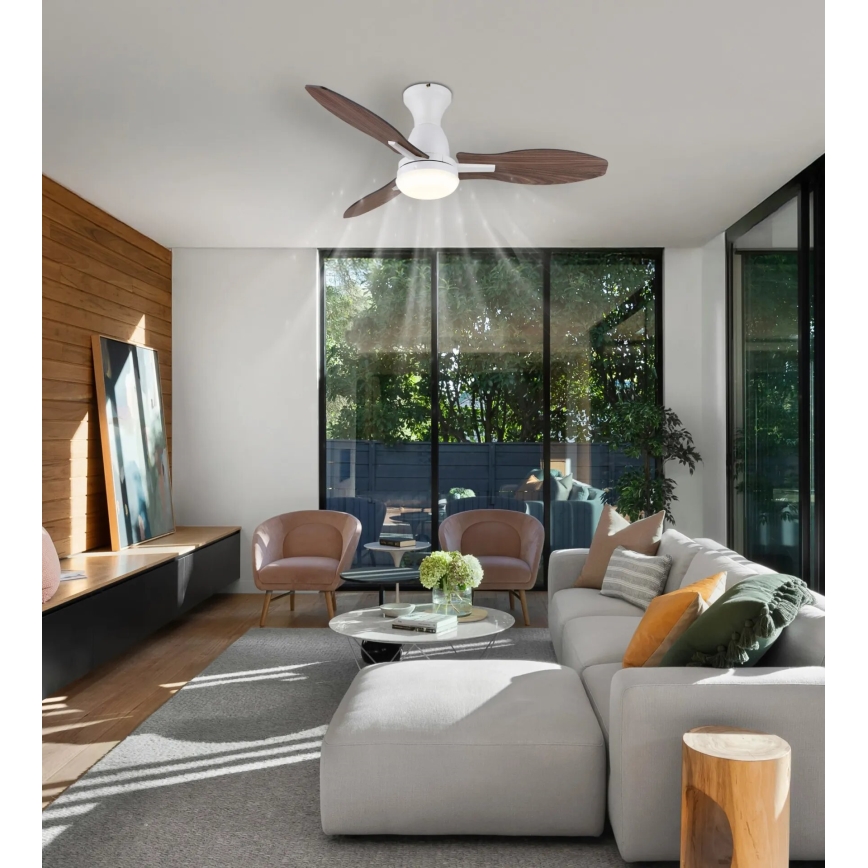 Globo - LED dæmpbar loftventilator LED/22W/230V 3000/4500/6000K + fjernbetjening