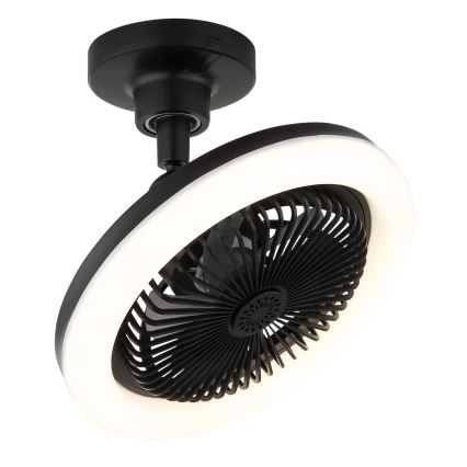 Globo - LED Dæmpbar loftventilator LED/20W/230V 3000-6500K sort + fjernbetjening