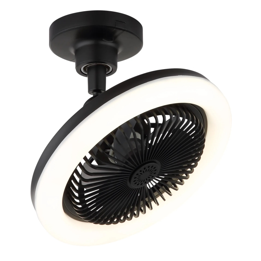 Globo - LED Dæmpbar loftventilator LED/20W/230V 3000-6500K sort + fjernbetjening