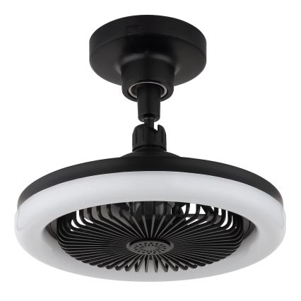 Globo - LED Dæmpbar loftventilator LED/20W/230V 3000-6500K sort + fjernbetjening