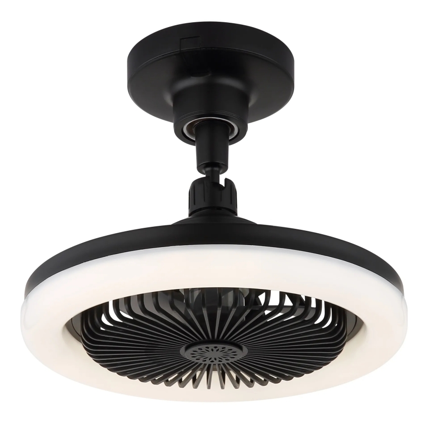 Globo - LED Dæmpbar loftventilator LED/20W/230V 3000-6500K sort + fjernbetjening