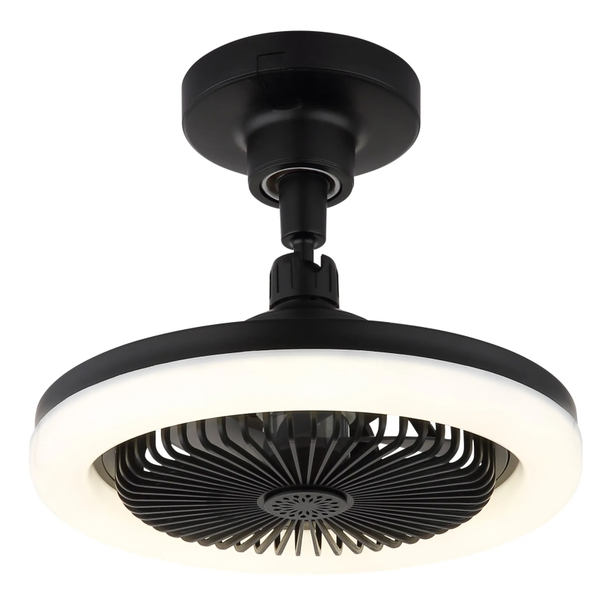 Globo - LED Dæmpbar loftventilator LED/20W/230V 3000-6500K sort + fjernbetjening
