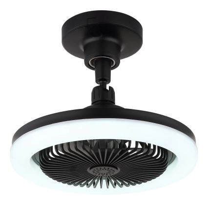 Globo - LED Dæmpbar loftventilator LED/20W/230V 3000-6500K sort + fjernbetjening