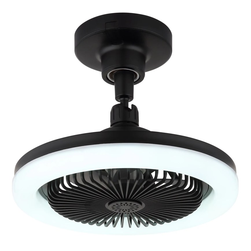 Globo - LED Dæmpbar loftventilator LED/20W/230V 3000-6500K sort + fjernbetjening