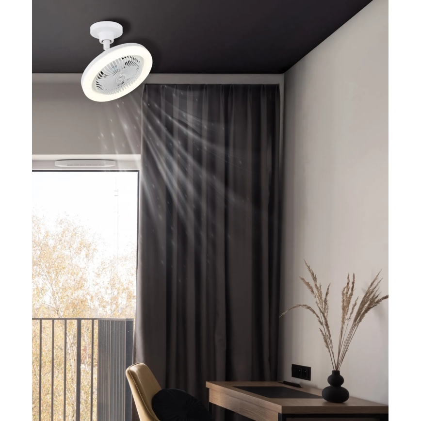 Globo - LED-dæmpbar loftventilator LED/20W/230V 3000-6500K hvid + fjernbetjening