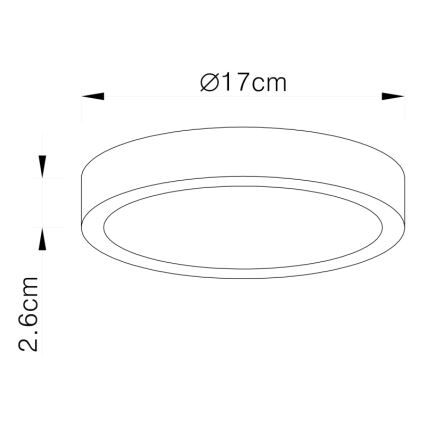 Globo - LED loftlampe dæmpbar LED/22W/230V