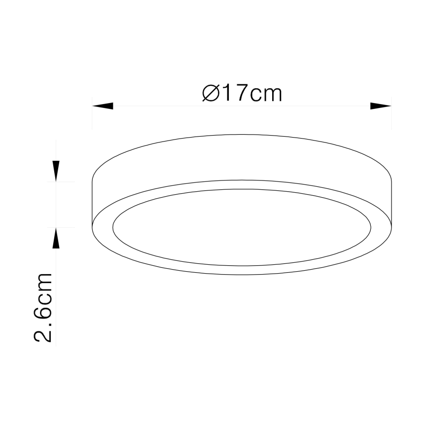 Globo - LED loftlampe dæmpbar LED/22W/230V