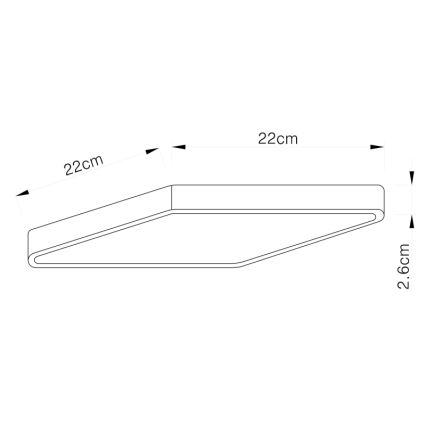 Globo - LED loftlampe dæmpbar LED/28W/230V