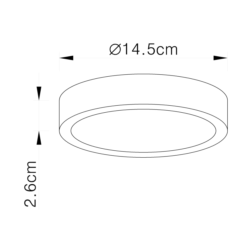 Globo - Dæmpbar LED-loftlampe LED/15W/230V