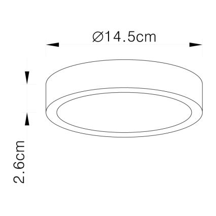 Globo - LED loftsbelysning LED/15W/230V