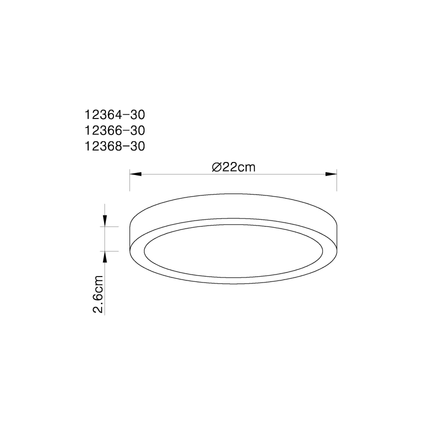 Globo - LED loftlampe dæmpbar LED/28W/230V