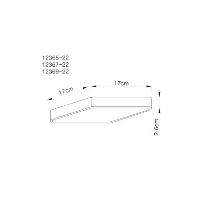 Globo - LED loftsbelysning LED/22W/230V