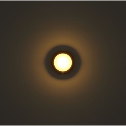 Globo - LED væglampe m. touch-funktion genopladelig LED/1,2W/3,7V diameter 15 cm 1800 mAh sort