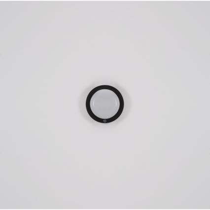 Globo - LED væglampe m. touch-funktion genopladelig LED/1,2W/3,7V diameter 15 cm 1800 mAh sort
