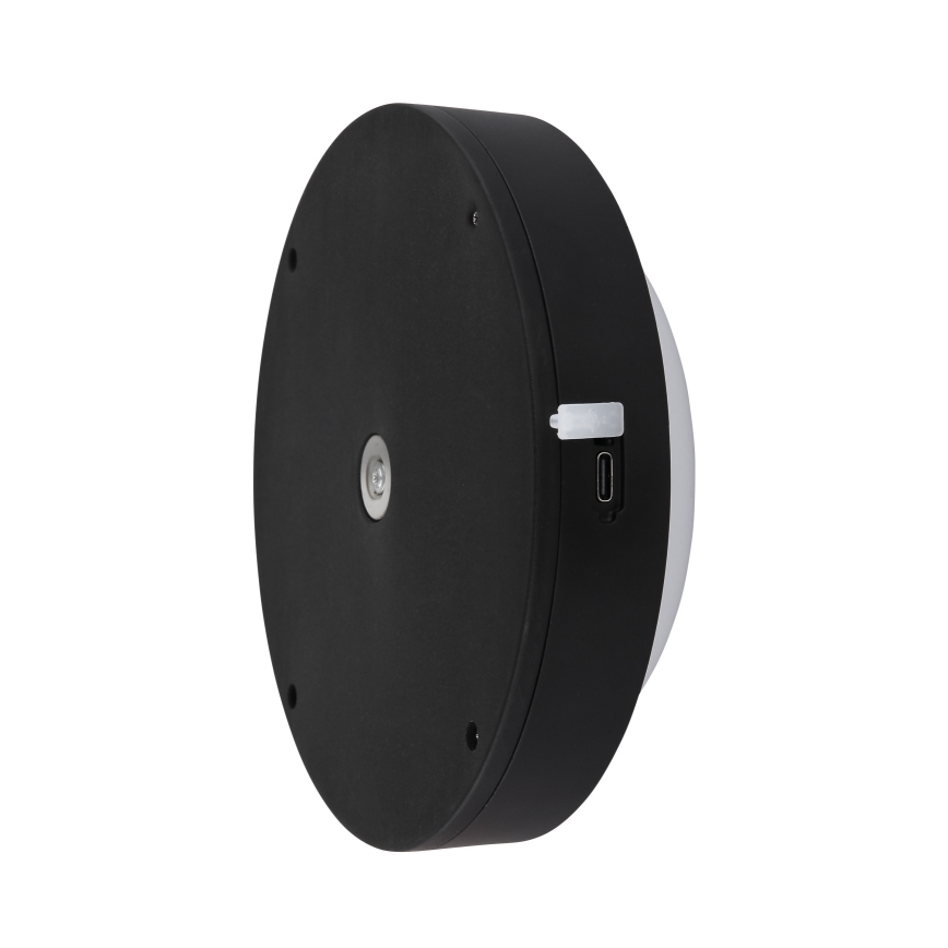 Globo - LED væglampe m. touch-funktion genopladelig LED/1,2W/3,7V diameter 15 cm 1800 mAh sort