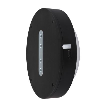 Globo - LED væglampe m. touch-funktion genopladelig LED/1,2W/3,7V diameter 15 cm 1800 mAh sort