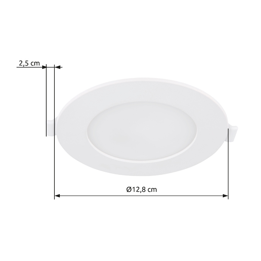 Globo - LED indbygningslampe LED/6W/230V 4000K diameter 12,8 cm