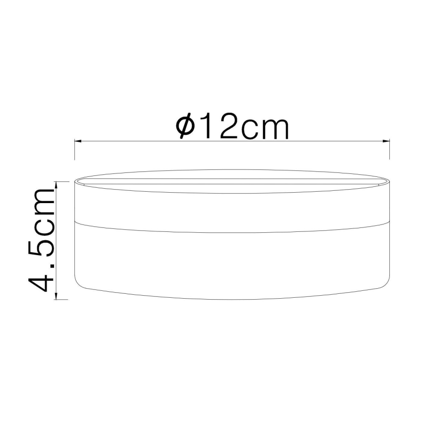 Globo - LED loftlampe LED/8W/230V 4000K diameter 12 cm sort