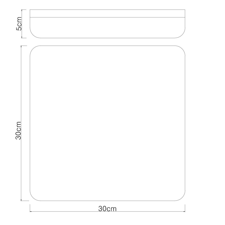 Globo - LED loftlampe LED/18W/230V 4000K 30x30 cm hvid