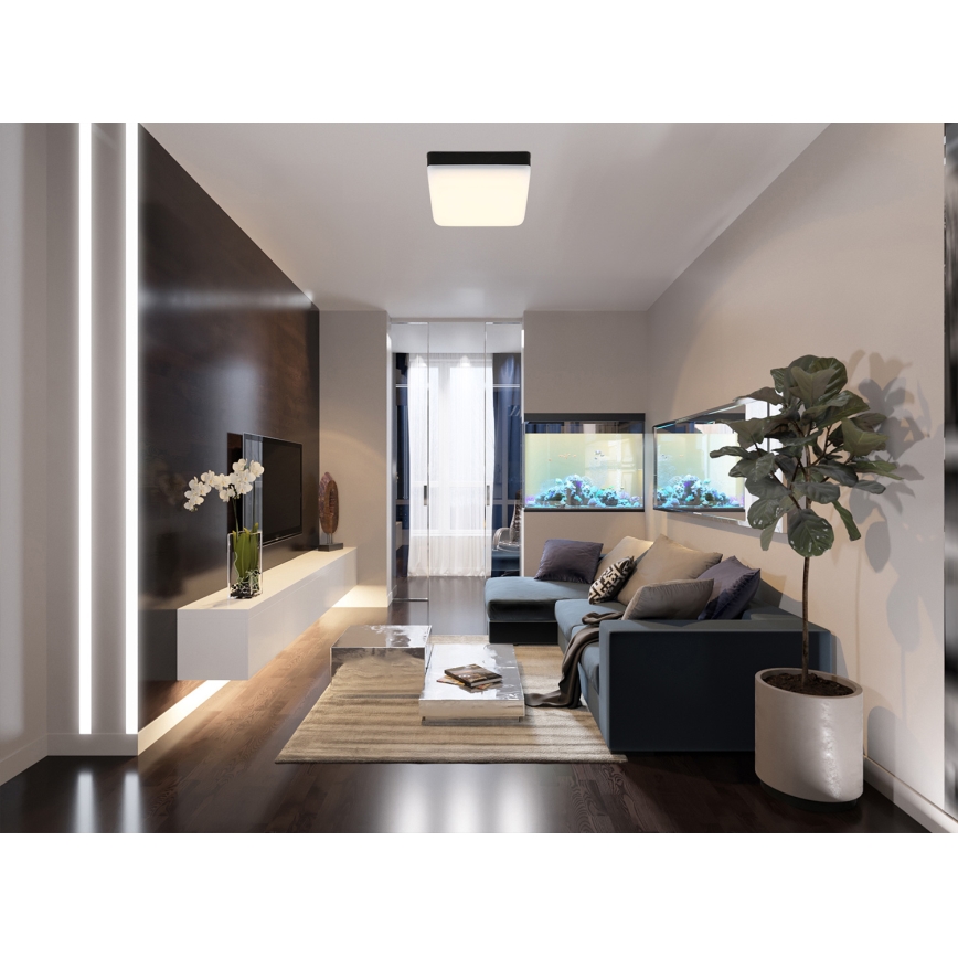 Globo - LED loftlampe LED/8W/230V 4000K 12x12 cm sort