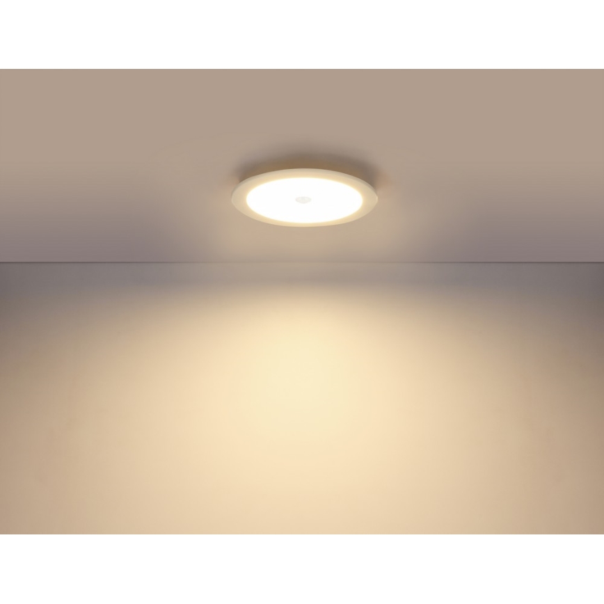 Globo - LED indbygningslampe med sensor til badeværelse 1xLED/18W/230V