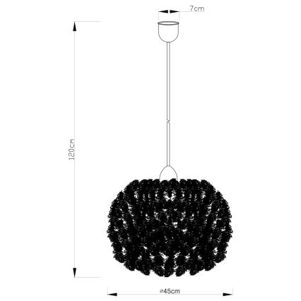 Globo - Lysekrone 1xE27/40W/230V