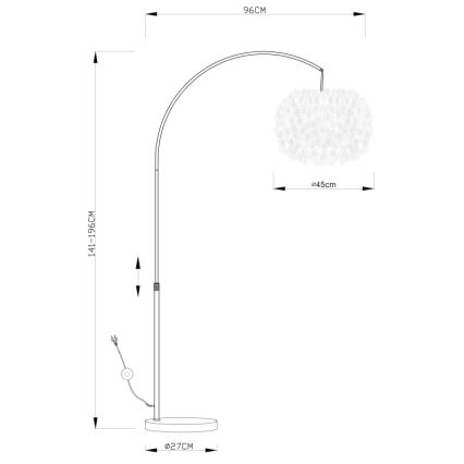 Globo - Gulvlampe 1xE27/40W/230V