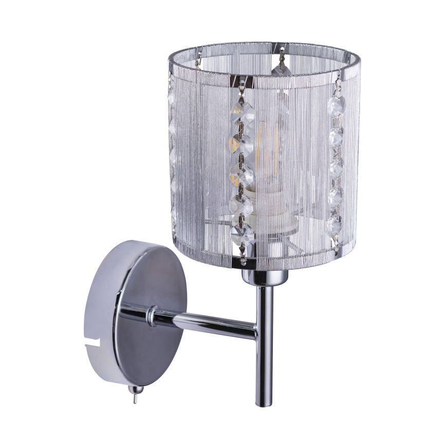 Globo - Væglampe 1xE14/40W/230V mat krom