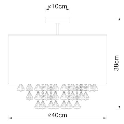 Globo - Loftlampe 1xE27/60W/230V