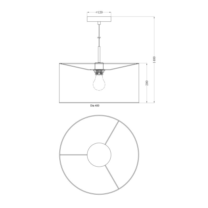 Globo - Lysekrone 1xE27/60W/230V