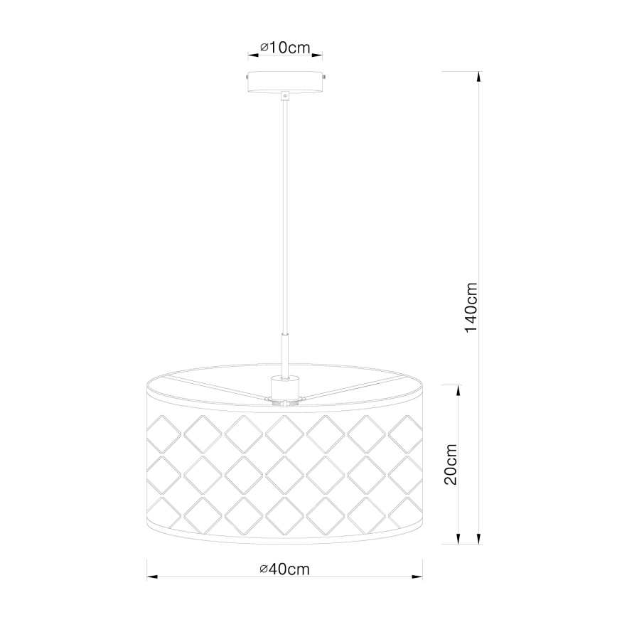 Globo - Lysekrone 1xE27/60W/230V