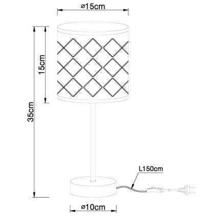 Globo - Bordlampe 1xE14/40W/230V