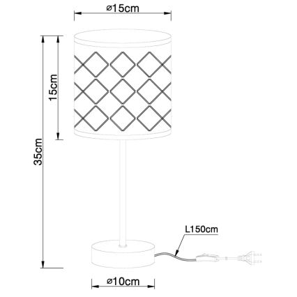 Globo - Bordlampe 1xE14/40W/230V