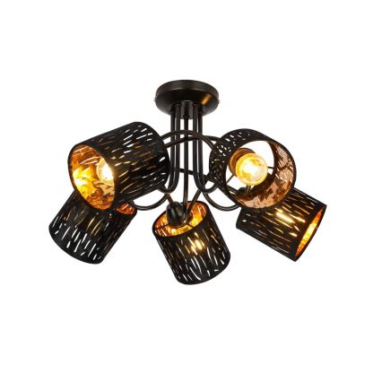 GLOBO 15264-5D - Fastmonteret lysekrone TUXON 5xE14/25W/230V