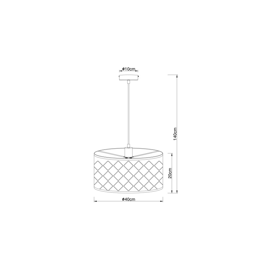 Globo 15329H - Pendel HARALD 1xE27/60W/230V